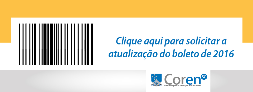 Atualiza O Boleto Coren Sc Conselho Regional De Enfermagem De Santa Catarina