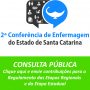 Consulta Pública até 11/3: Coren/SC disponibiliza Regulamento da 2ª Conferência de Enfermagem de Santa Catarina
